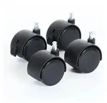babybay Parkettbodenrollen 4er Set Kunststoff Schwarz