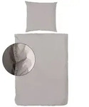 Bettw&auml;sche Stonewashed 135 x 200 cm Renforce Beige Kitt