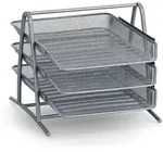 Dokumentenablage Mesh 35,5 x 29,5 cm Metall Silber