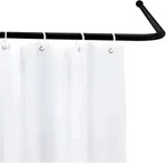 WENKO Winkelstange 20 mm Universal Aluminium Schwarz