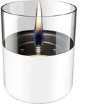 Tenderflame Tischfeuer Lilly 10 Glas Wei&szlig;