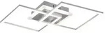 Reality Leuchten LED-Deckenleuchte Venida Alu, Eisen, Stahl & Metall Silber Titan