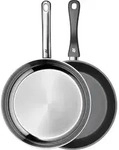 WMF Pfannenset 2tlg. Edelstahl Silber