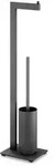 Zack WC-Garnitur Linea Edelstahl Schwarz