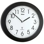 Mebus Funkwanduhr 52450 &Oslash; 25,5 cm Kunststoff Schwarz