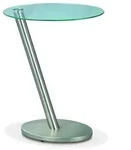 Beistelltisch Onda Glas Silber