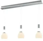 Hell LED-Pendelleuchte Sam Alu, Eisen, Stahl & Metall Silber Nickel matt / Chrom