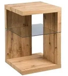 Beistelltisch Domingo Holzoptik Braun Wildeiche
