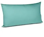 fleuresse Satin-Kissenbezug Satin 40 x 80 cm Blau Aqua