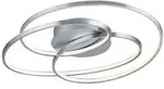 Trio LED-Deckenleuchte Gale Alu, Eisen, Stahl & Metall Silber Nickel matt