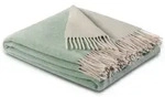 Biederlack Kuscheldecke Cashmere 130 x 170 cm Mischgewebe Salbei
