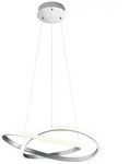Reality Leuchten LED-Pendelleuchte Course Alu, Eisen, Stahl & Metall Silber Nickel