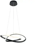 Reality Leuchten LED-Pendelleuchte Course Alu, Eisen, Stahl & Metall Schwarz