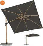 Schneider Schirme Ampelschirm Grau Rhodos Twist Woody 300x300cm 300 x cm
