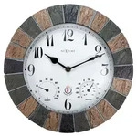 Nextime Quarzwanduhr Aster &Oslash; 26,5 cm Polyresin