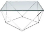 KARE DESIGN Couchtisch 85030 Cristallo Glas Silber