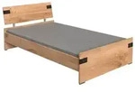 WIMEX Bett Liverpool 120 x 200 cm Holzoptik Braun Eiche