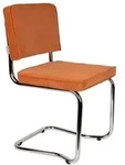 2er-Set Zuiver Freischwinger Ridge Rib Stoff Orange