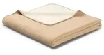 Biederlack Kuscheldecke Doubleface 150 x 200 cm Mischgewebe Gr&uuml;n