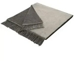Biederlack Kuscheldecke Cotton Cover 50 x 200 cm Mischgewebe Silber