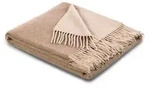 Biederlack Kuscheldecke Cashmere 130 x 170 cm Mischgewebe Beige Natur