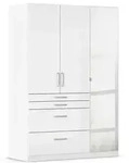 rauch BLUE Kleiderschrank Homburg 136 x 197 cm Dekor Wei&szlig;