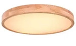 Globo LED-Deckenleuchte Rainer Kunststoff Braun 60 cm