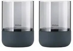blomus Windlicht Calma 2tlg. Stein, Marmor, Granit Grau Dunkelgrau