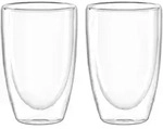 Leonardo Kaffeebecher Duo 2tlg. Glas Transparent Klar L (Large)
