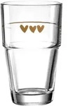 6er-Set Leonardo Latte-Macchiato-Becher Solo 250 ml Glas Braun