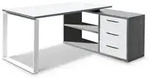 Composad Eckschreibtisch Disegno Dekor Grau Betonoptik