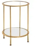 Haku Beistelltisch Faro Glas Gold