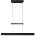 Reality Leuchten LED-Pendelleuchte Paros Alu, Eisen, Stahl & Metall Schwarz