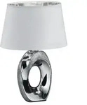 Reality Leuchten Tischleuchte Taba Keramik Silber 33 cm