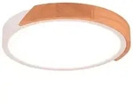 Reality Leuchten LED-Deckenleuchte Jano Kunststoff Braun, Wei&szlig; Braun /