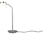 Trio LED-Tischleuchte Monza Alu, Eisen, Stahl & Metall Silber Nickel matt