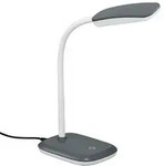 Reality Leuchten LED-Tischleuchte Boa Kunststoff Silber Titan