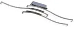 Reality Leuchten LED-Deckenleuchte Route Alu, Eisen, Stahl & Metall Silber...