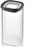 GEFU Vorratsdose Pantry 1400 ml Glas Schwarz