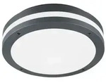 Trio LED-Au&szlig;endeckenleuchte Piave Kunststoff Grau Anthrazit
