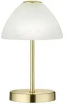 Reality Leuchten LED-Tischleuchte Queen Metall Gold Messing