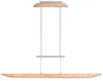 ELOBRA LED-Pendelleuchte Columbia XL Holz Braun