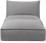 blomus Gartenliege Stay Daybed S 80x25x190 cm Polyester Grau Hellgrau