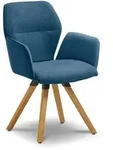 Stuhl Merlot Stoff Blau Blue