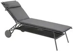 Lafuma Mobilier Gartenliege Miami II hoch Stahl Silver