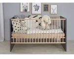 trendteam Babybett Mats 70 x 140 cm Dekor Grau