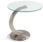 Beistelltisch Cosenza Glas Transparent 50 cm