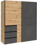 FORTE Schwebet&uuml;renschrank Winn2 170 x 200 cm Holzoptik Eiche Artisan