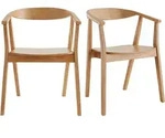 Skandinavische St&uuml;hle aus Holz (2er-Set) BAHIA