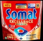 Somat Excellence Premium 5in1 Caps 16 Sp&uuml;lmaschinentabs 297,6g